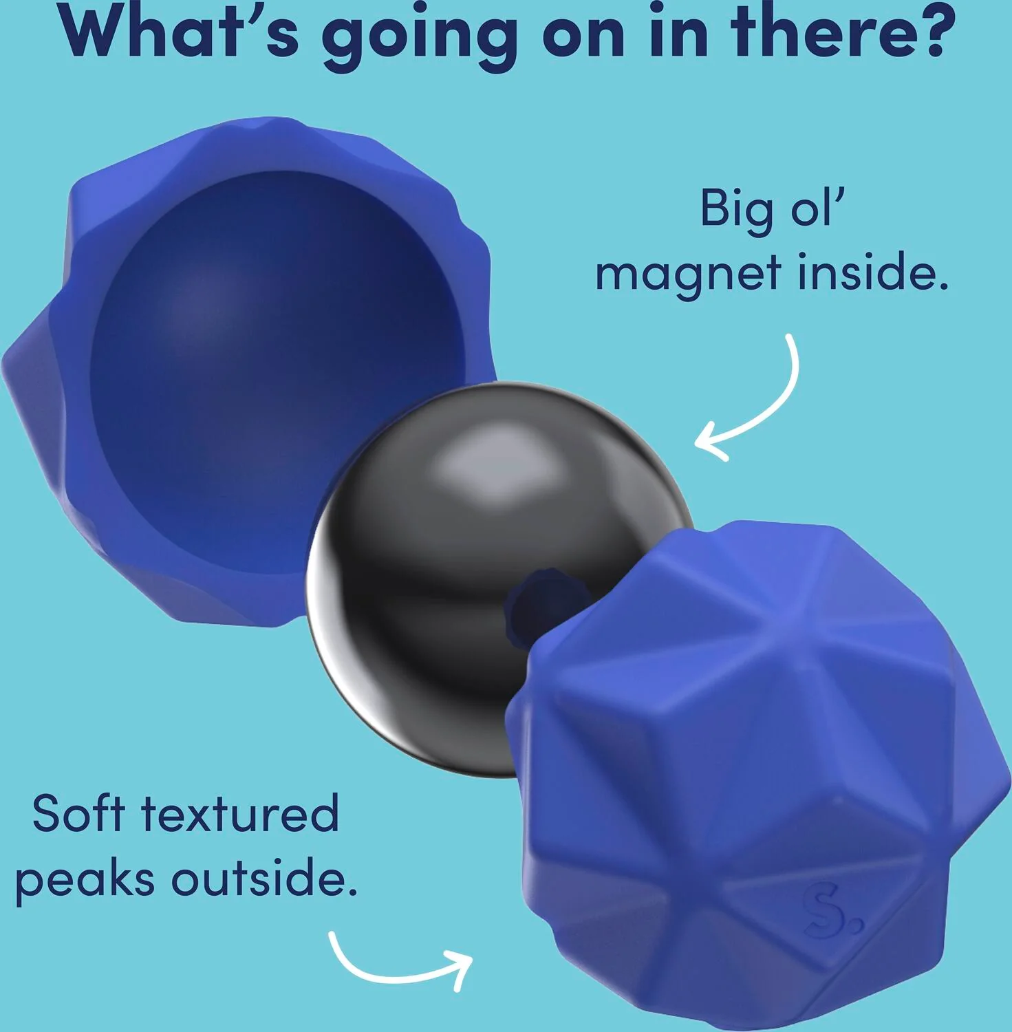 Odds Silicone Fidget Magnets Blue Peaks - Image 4