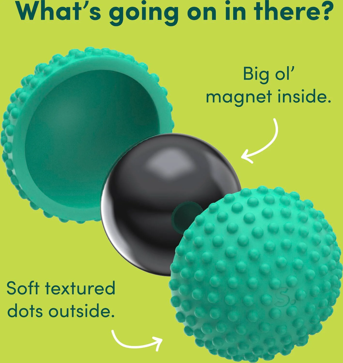Odds Silicone Fidget Magnets Green Dots - Image 4