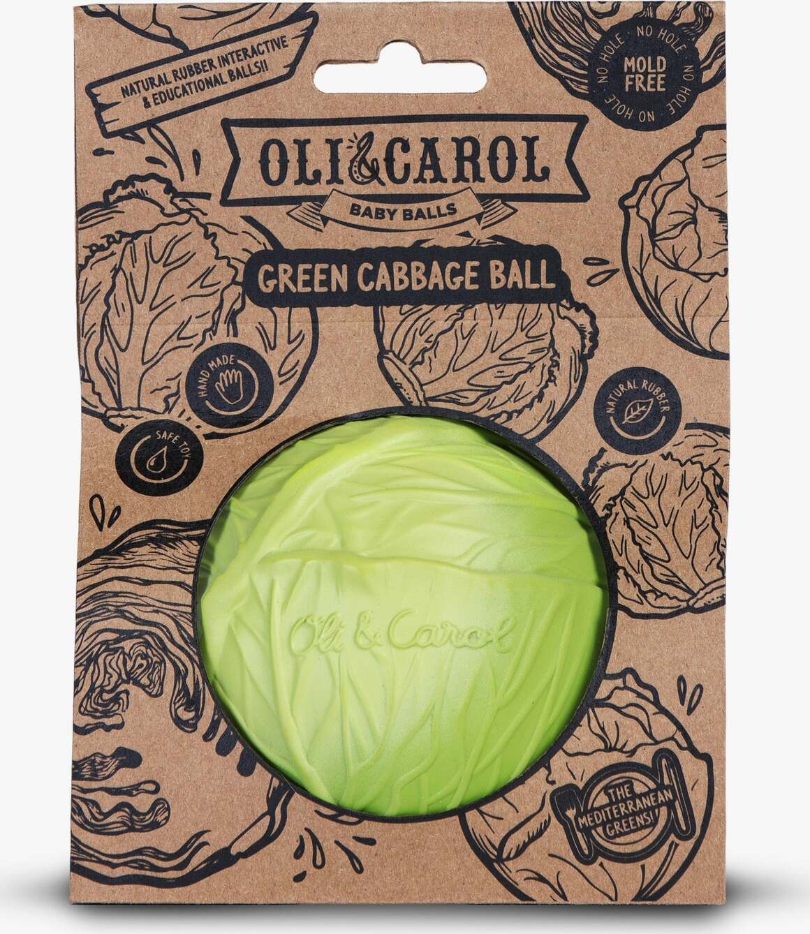 OLI&CAROL Green Cabbage Baby Ball - Image 2