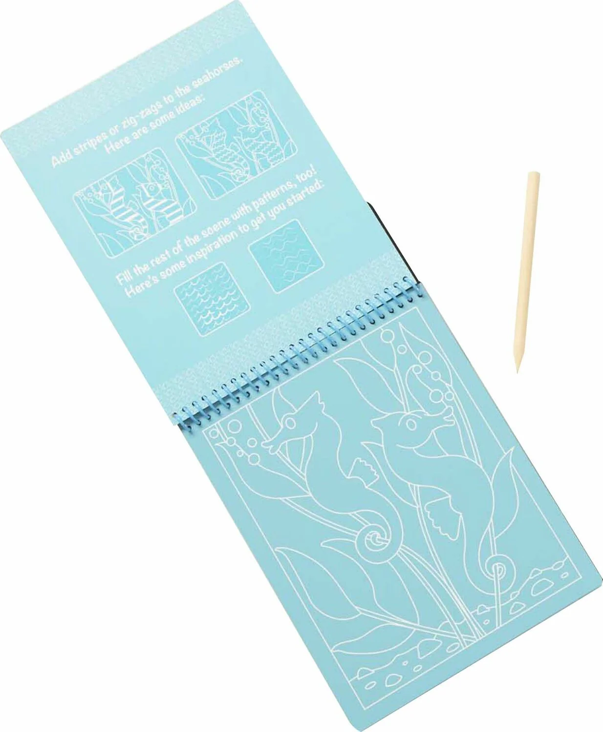 On the Go Scratch Art Color Reveal Pad - Sea Life