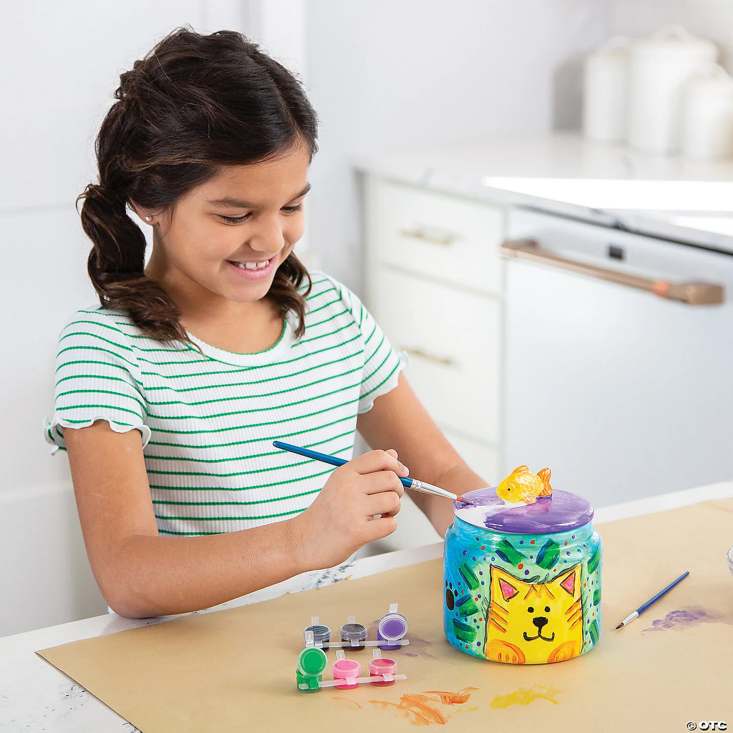 Paint Your Own Porcelain: Cat Treat Jar - Image 4