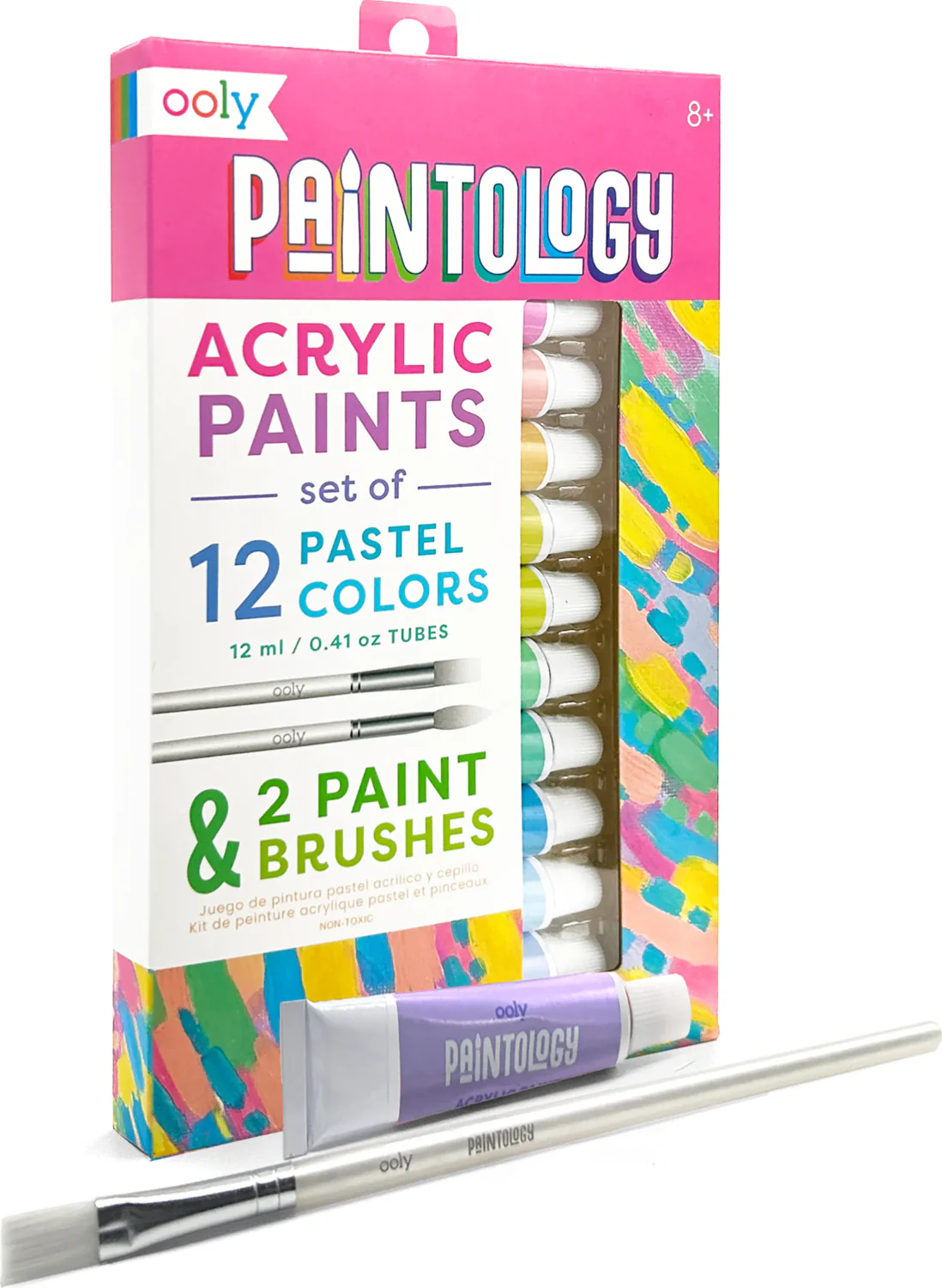 Paintology Acrylic Paints Set - Pastel Colors - Set of 12 - Image 2