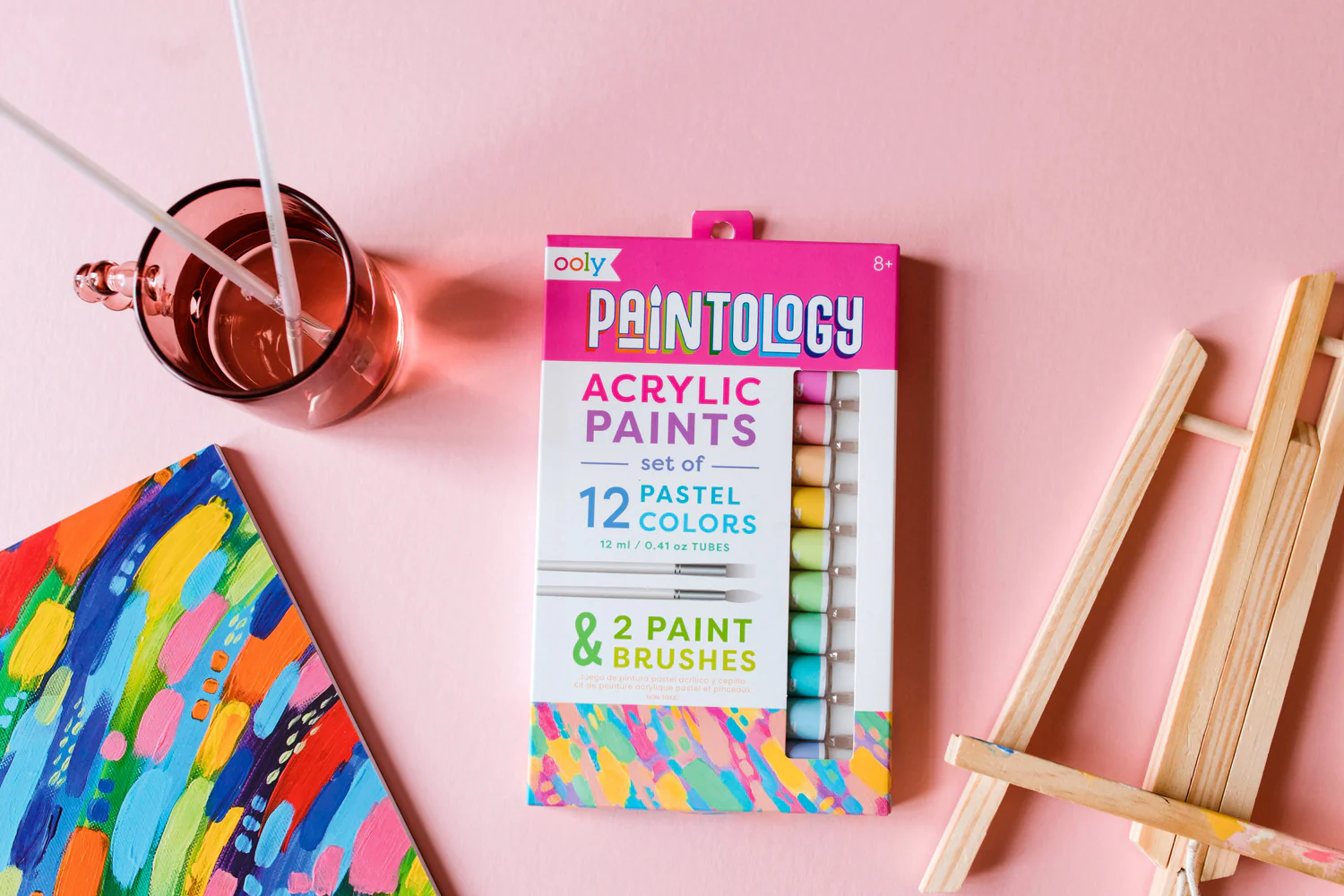 Paintology Acrylic Paints Set - Pastel Colors - Set of 12 - Image 5