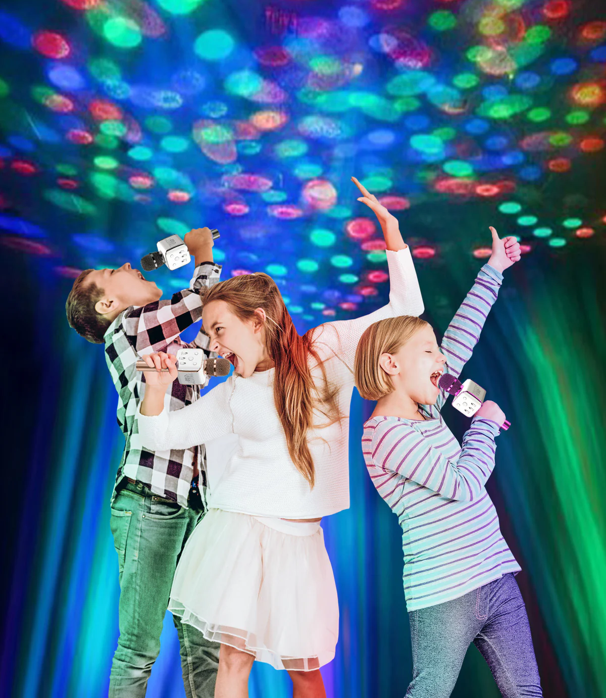 Party2-Go Karaoke Mic Disco Ball Combo BLACK - Image 2