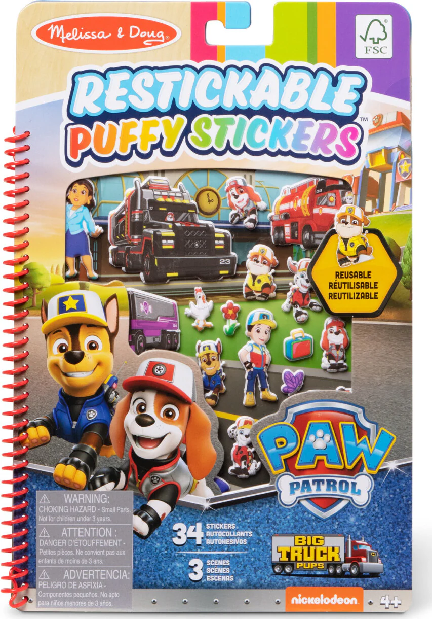 Paw Patrol Puffy Stickers - Big Truck Pups - Image 2