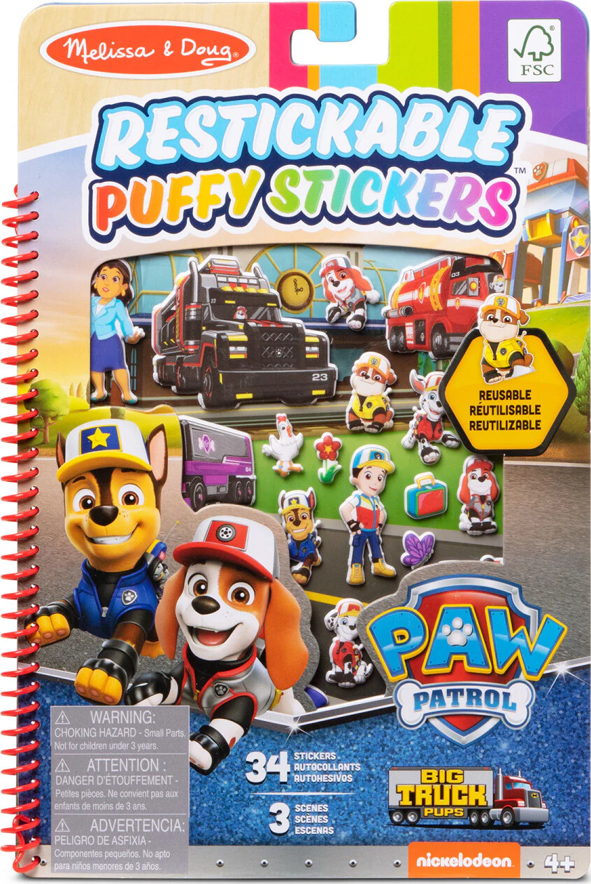 Paw Patrol Puffy Stickers - Big Truck Pups - Image 3