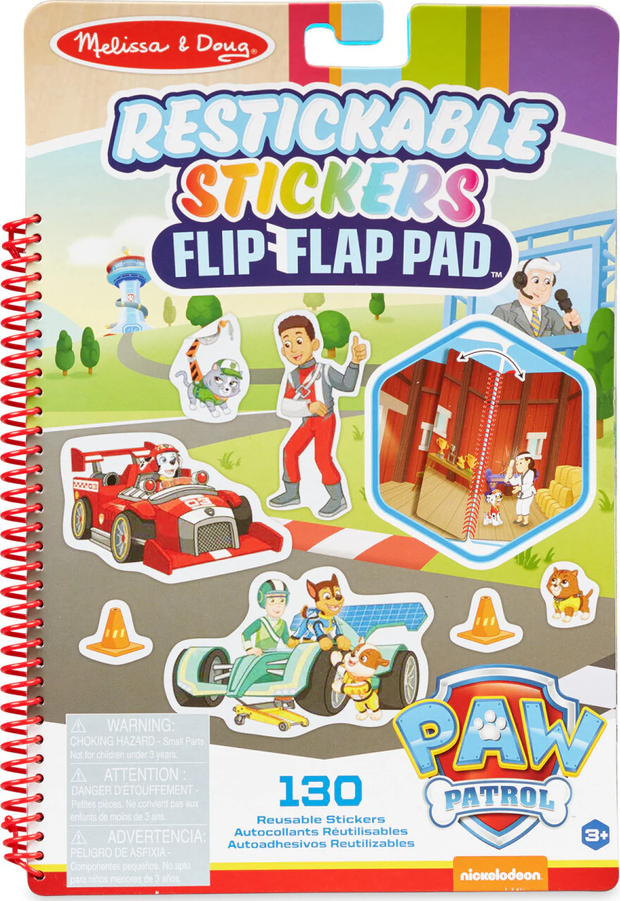 Paw Patrol Restickable Stickers Flip-Flap Pad - Classic Missions