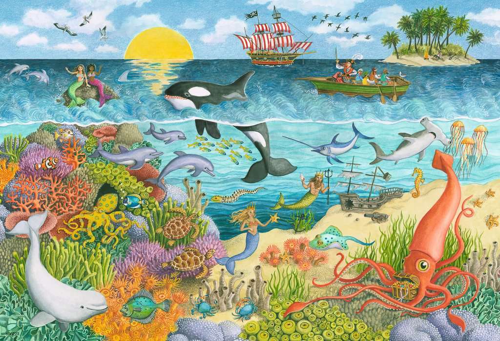 Pirates and Mermaids (2 x 24 pc Puzzles) - Image 2