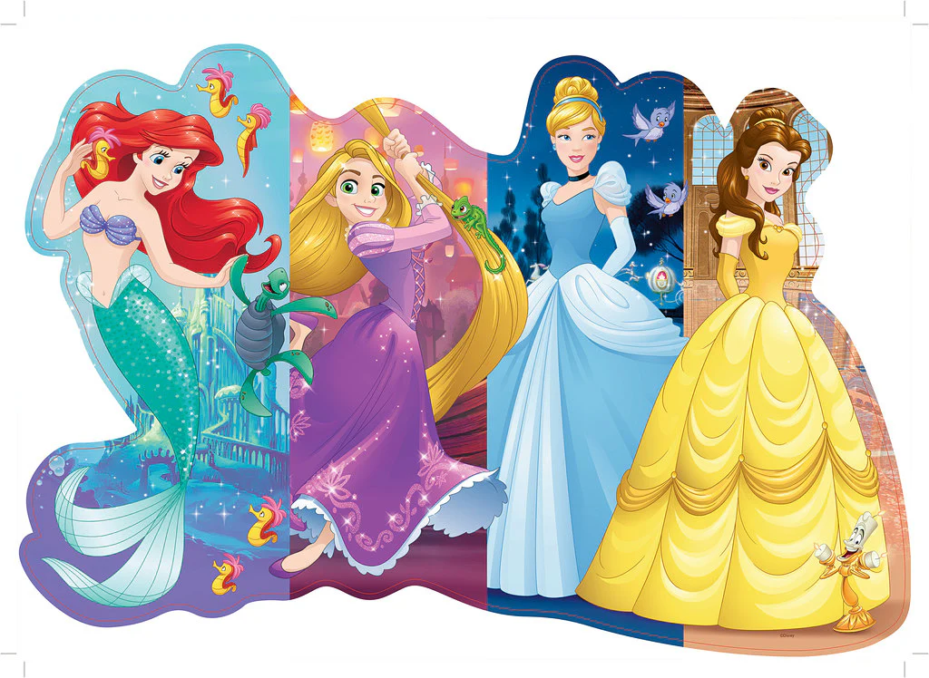 Pretty Princesses (24 pc Shaped Floor Puzzle) - Image 2