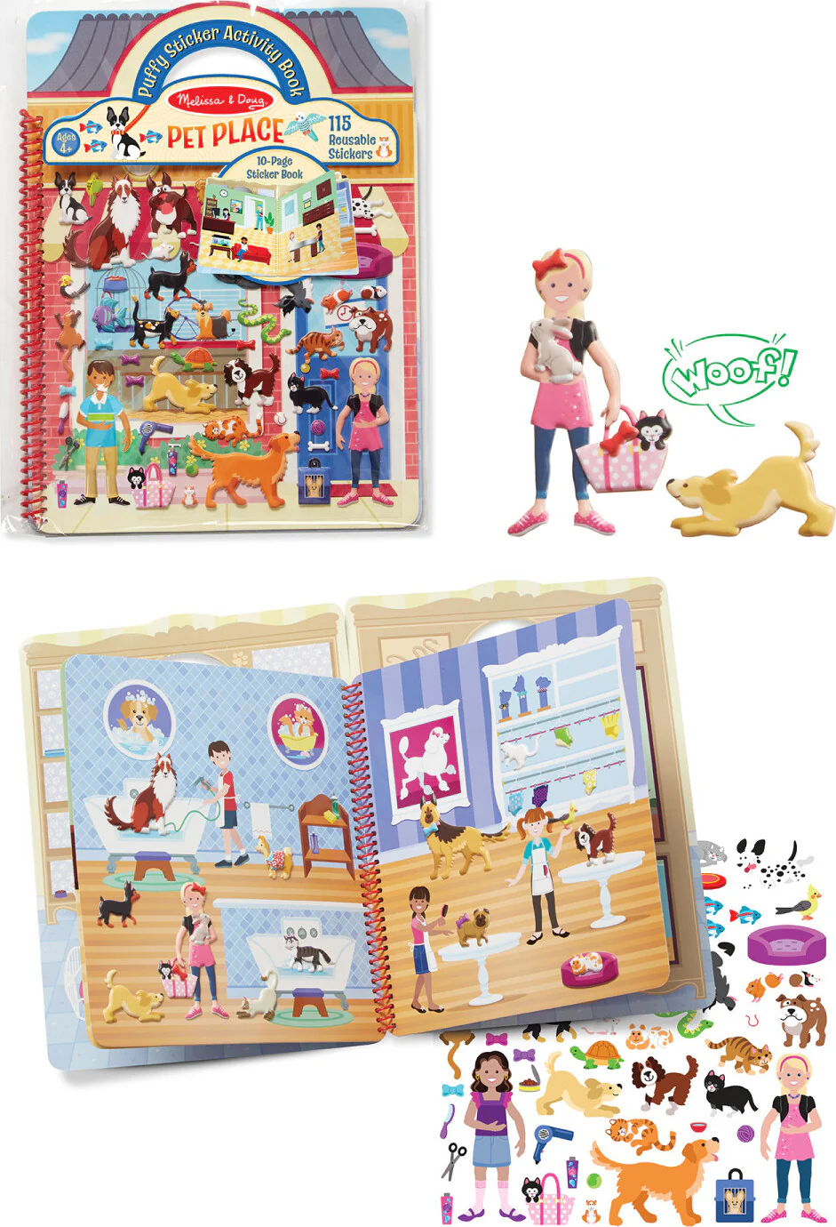 Puffy Sticker Activity Book - Pet Place - Image 5