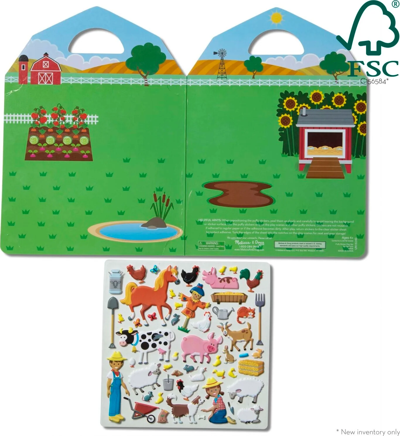 Puffy Sticker Play Set - On the Farm - Image 2