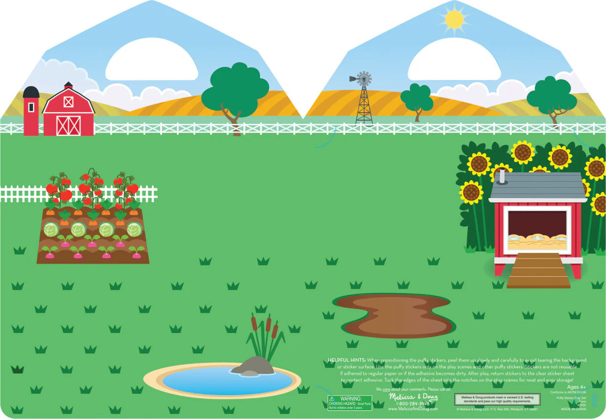 Puffy Sticker Play Set - On the Farm - Image 3