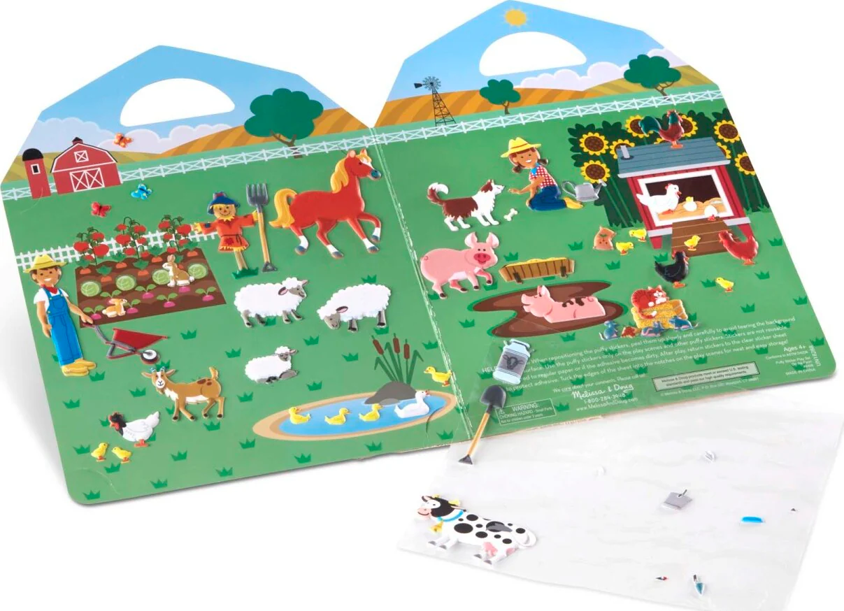 Puffy Sticker Play Set - On the Farm - Image 4