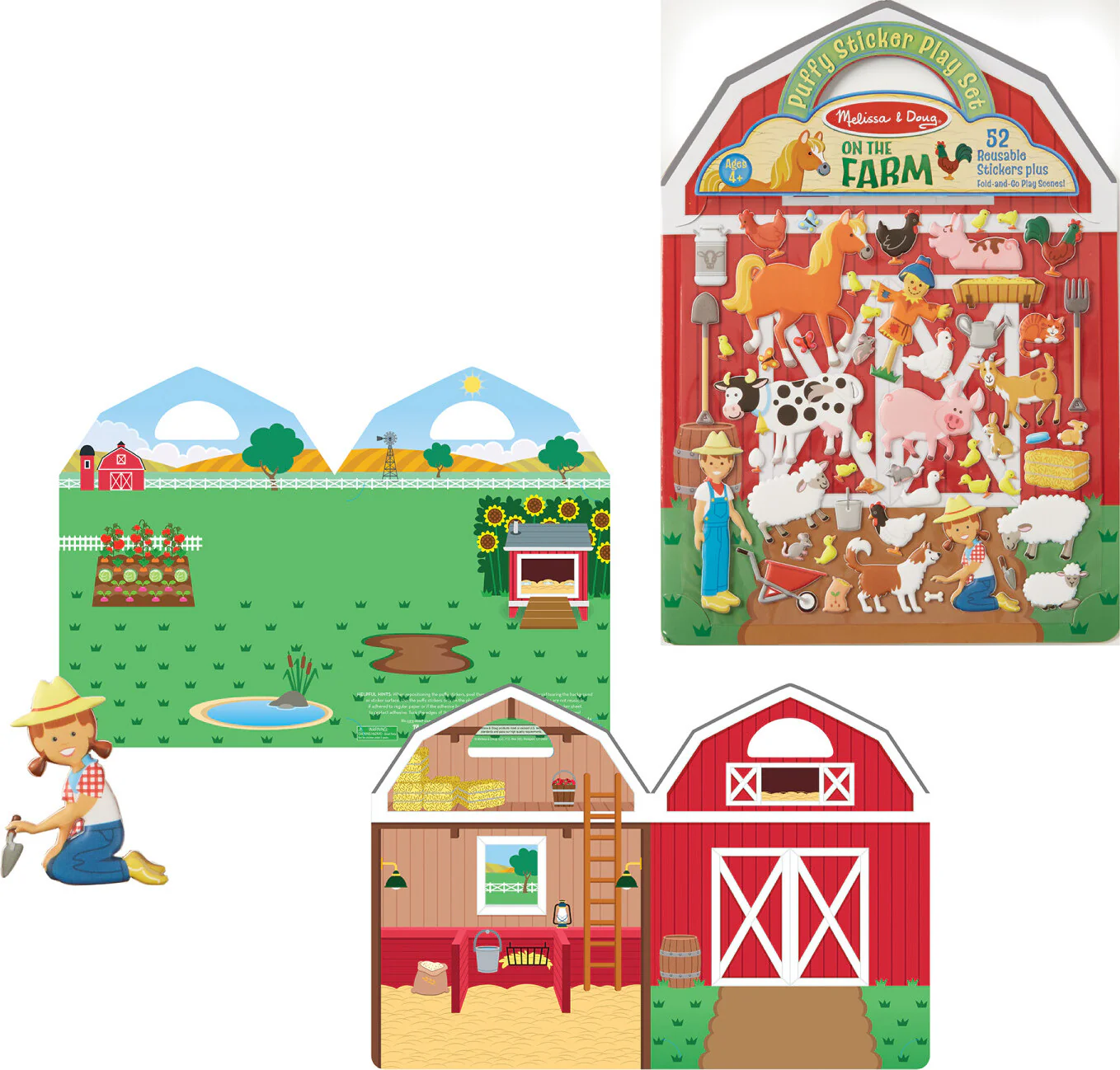 Puffy Sticker Play Set - On the Farm - Image 5
