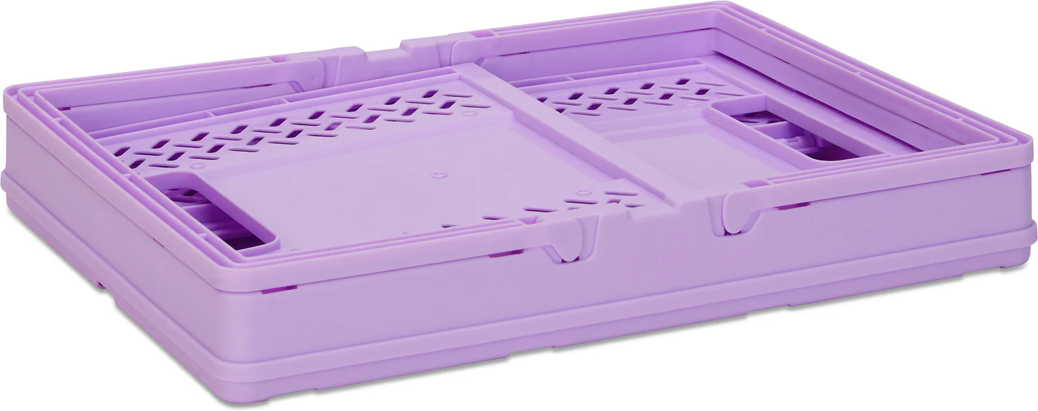 Purple Foldable Storage Crate Large - Image 3