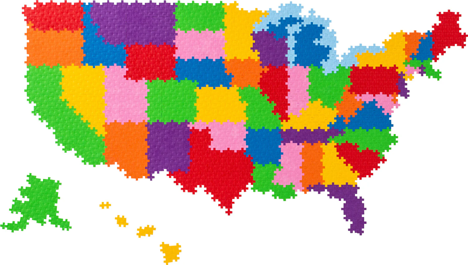 Puzzle by Number - Map of the United States - Image 2