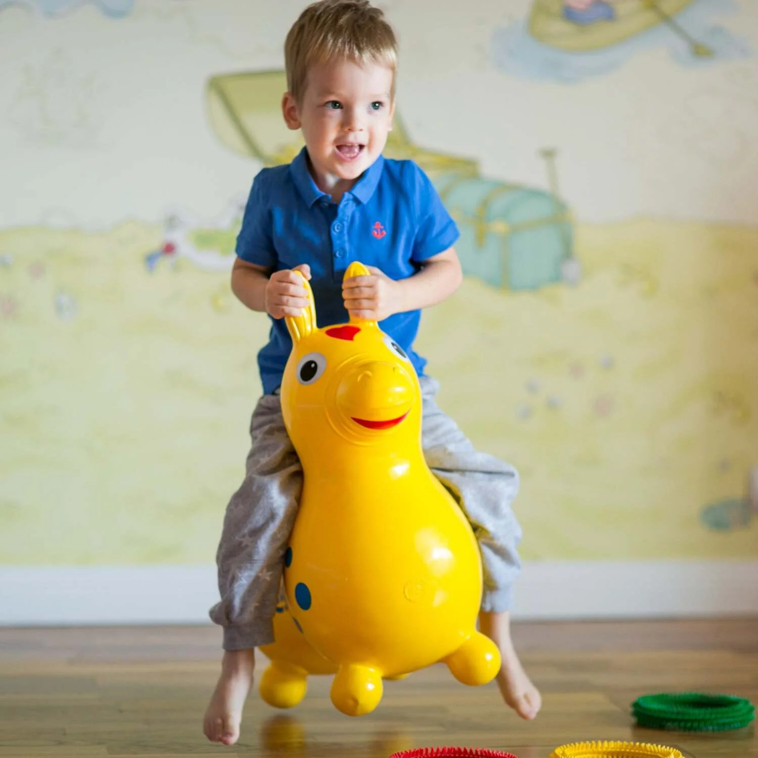 Rody Inflatable Bounce Horse (Blue) - Image 2
