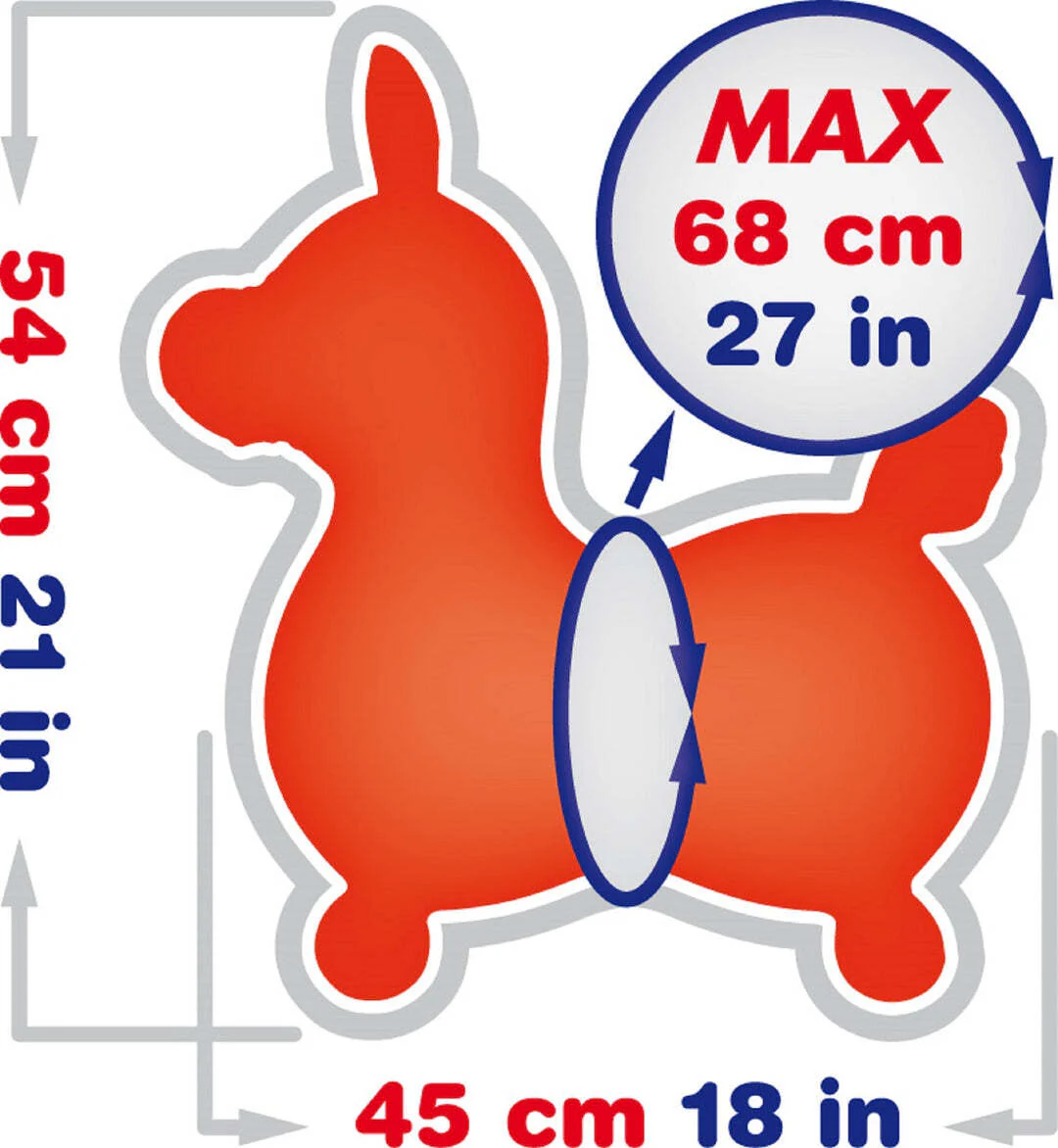 Rody Inflatable Bounce Horse (Blue) - Image 4