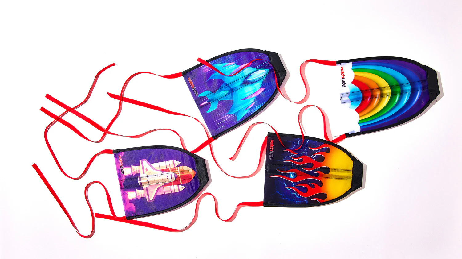 Rubber Band Rocket Kite - 2 pk - Image 2
