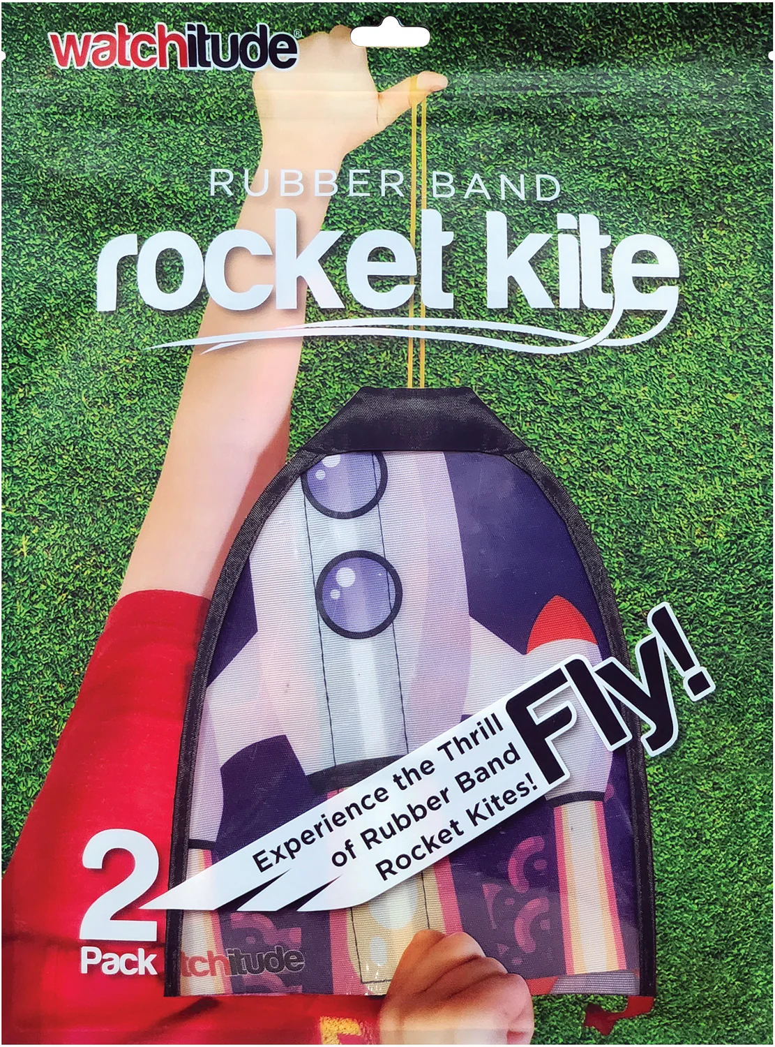 Rubber Band Rocket Kite - 2 pk - Image 3