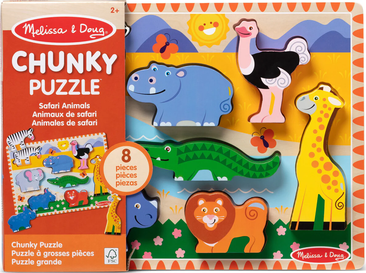 Safari Chunky Puzzle - 8 Pieces - Image 2