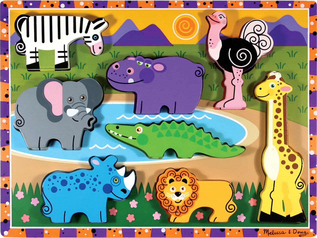 Safari Chunky Puzzle - 8 Pieces - Image 3