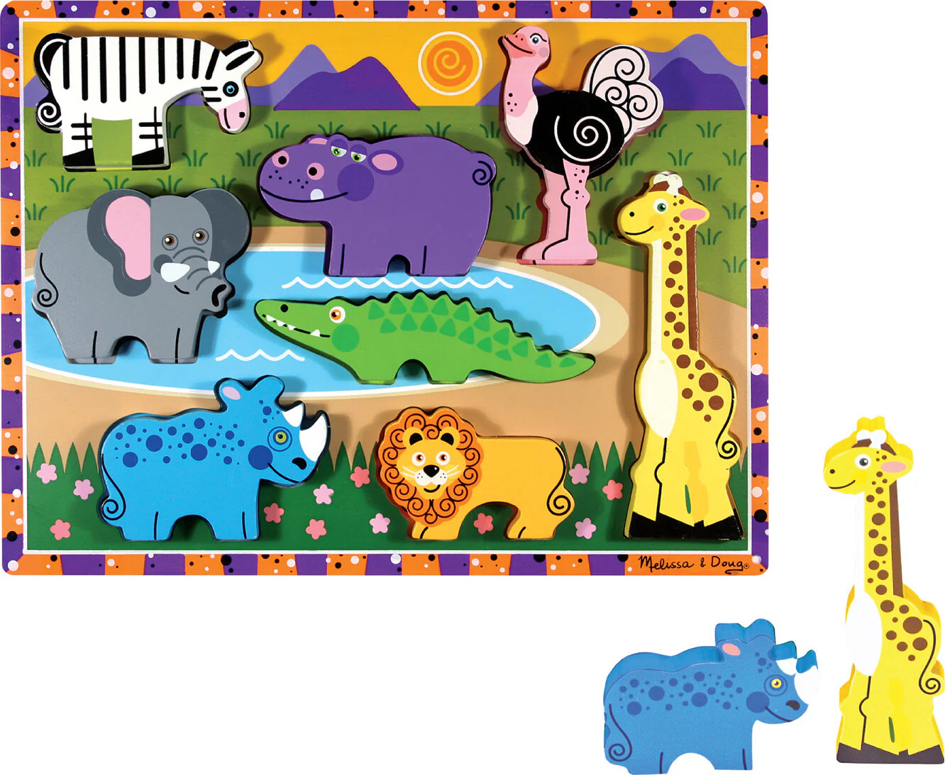 Safari Chunky Puzzle - 8 Pieces - Image 5