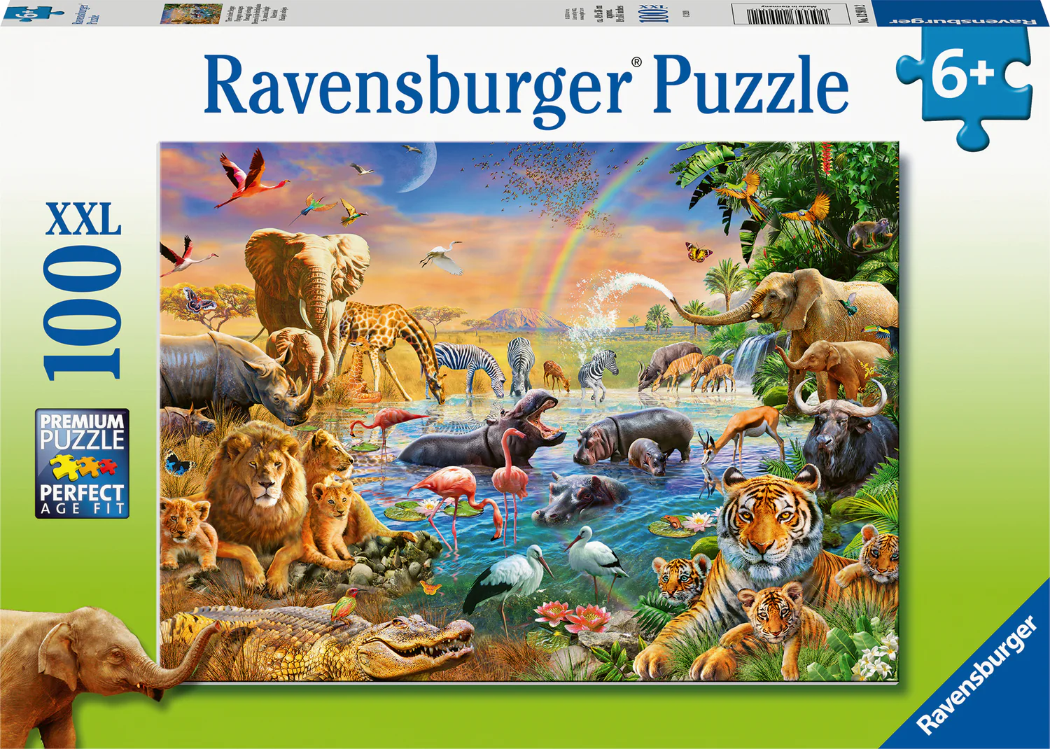 Savannah Jungle Waterhole (100 pc Puzzle) - Image 2