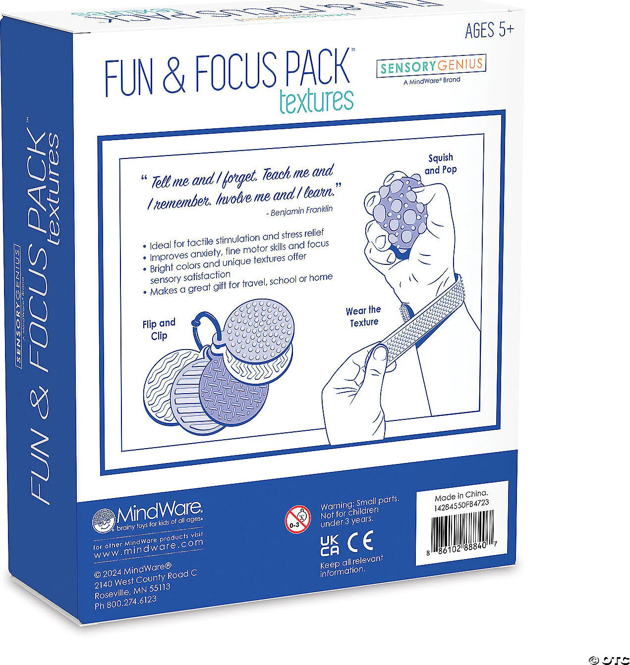 Sensory Genius Fun and Focus Pack: Textures Fidget Toy Set - Image 5