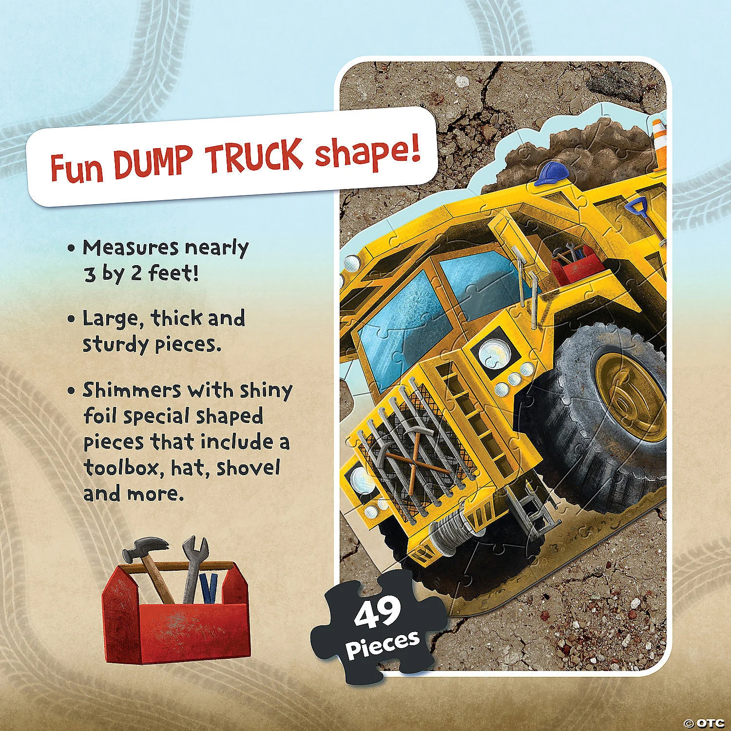 Shiny Dump Truck Floor Puzzle - Image 3