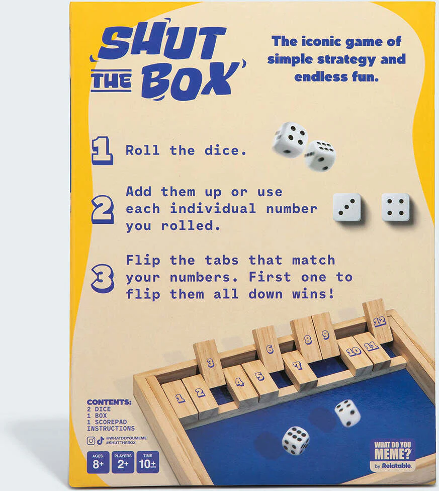 Shut The Box by Relatable, The Classic Choice for Tabletop Games - Image 5