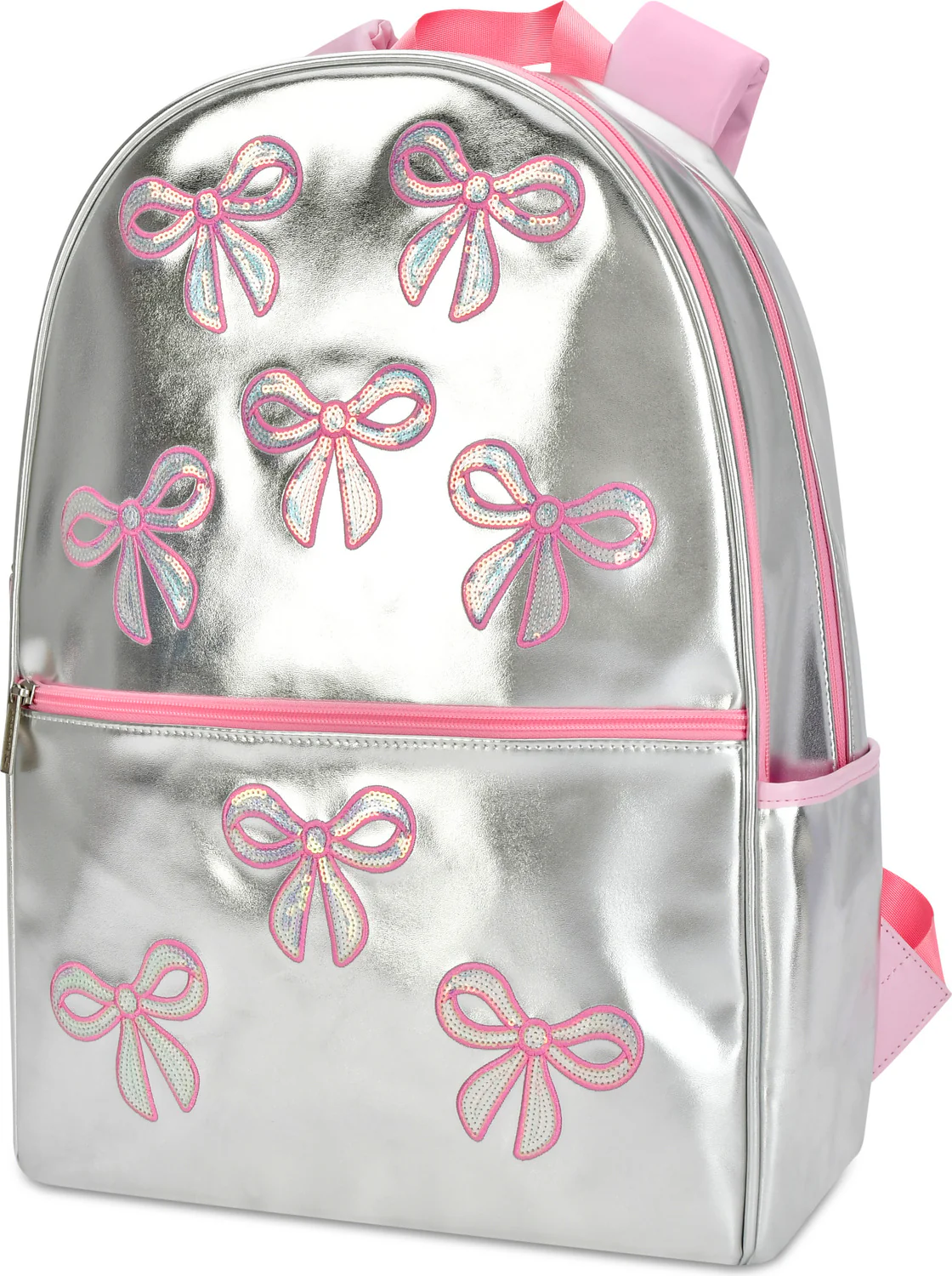 Silver Sequin Bows Backpack - Image 2