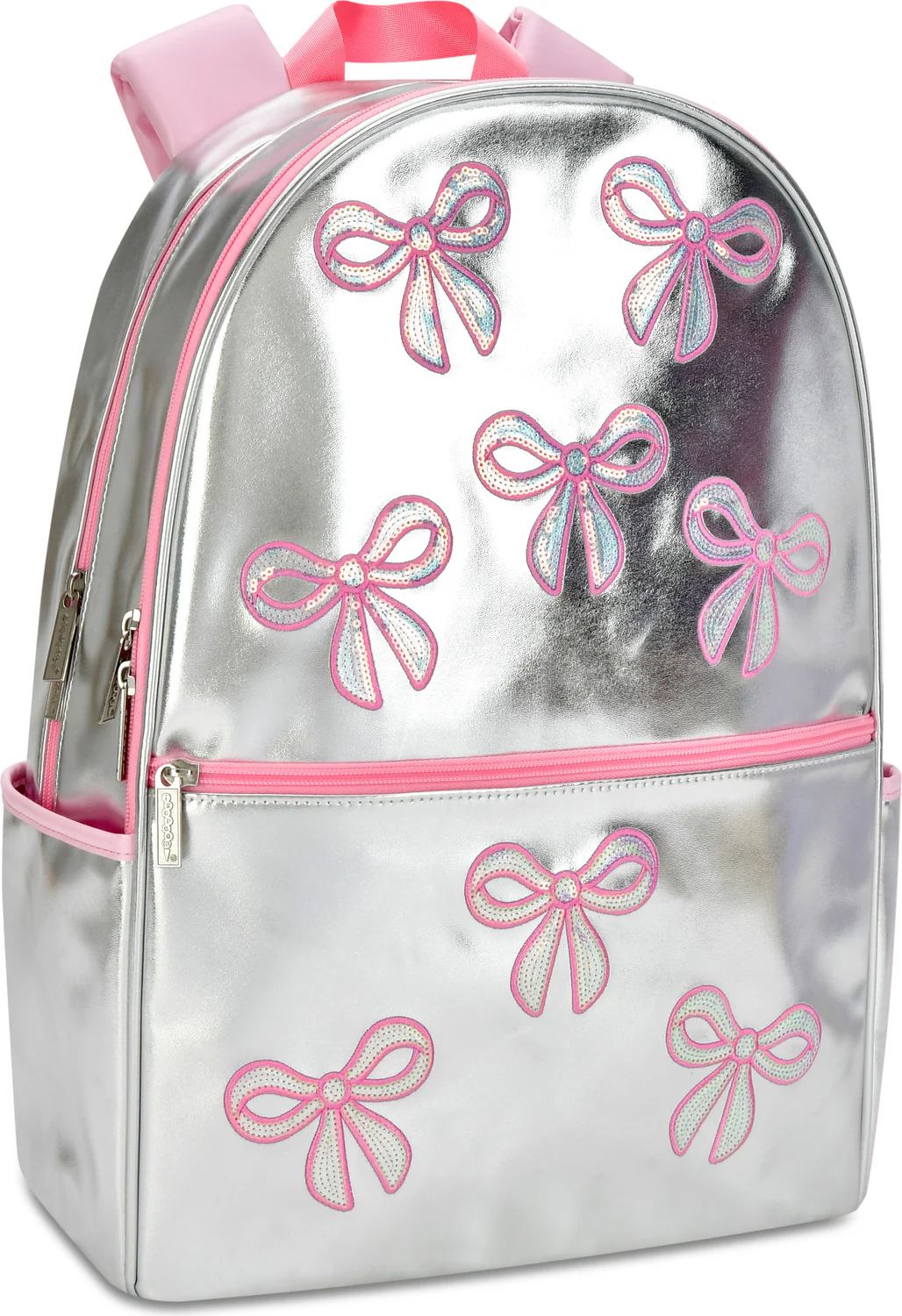 Silver Sequin Bows Backpack - Image 3