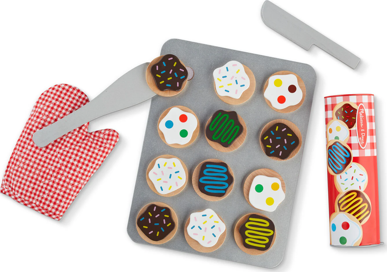 Slice and Bake Cookie Set - Wooden Play Food - Image 2