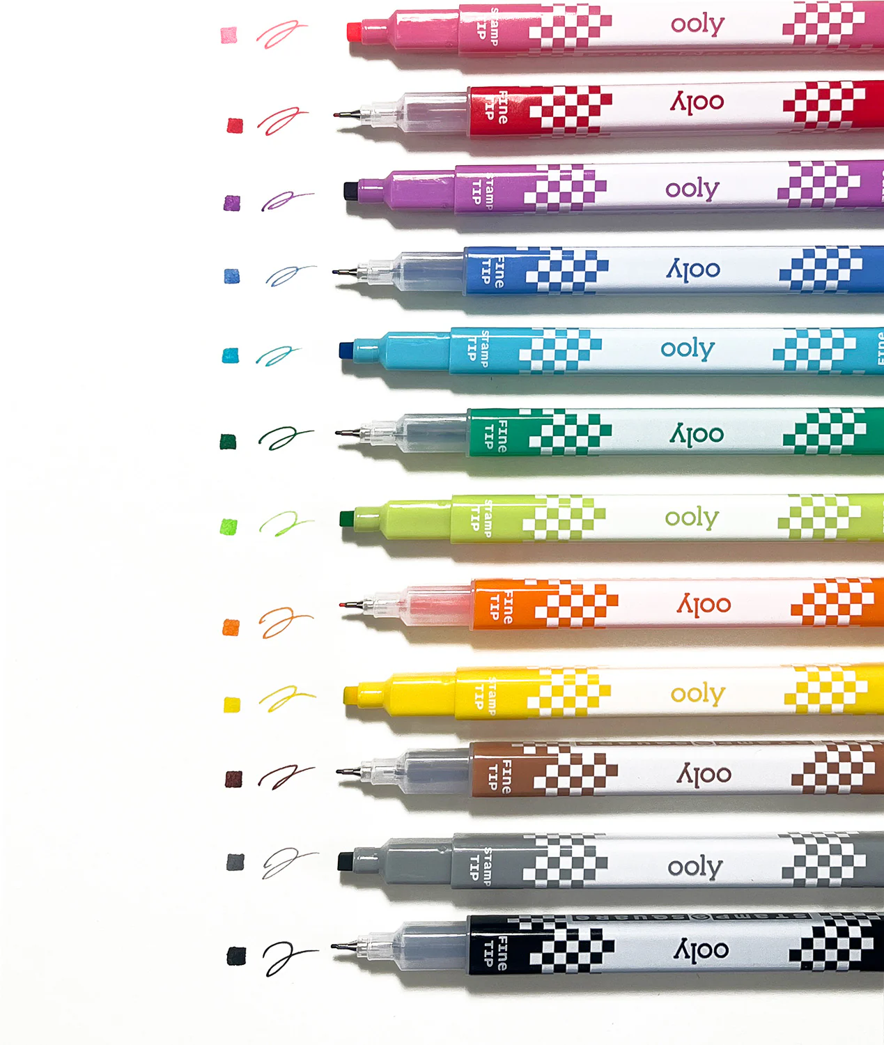 Stamp a Square Double-Ended Markers - Set of 12 - Image 2