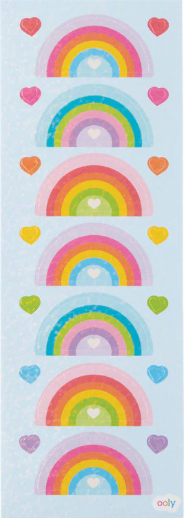 Stickiville Rainbow Love Stickers - Holographic - Image 2