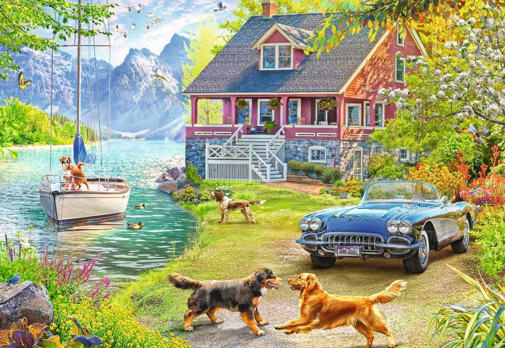 Summer Lake House Puzzle (200 pc) - Image 2