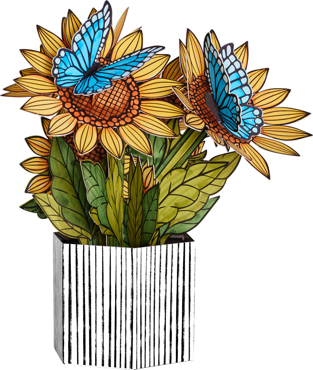 Sunflower Butterflies Pop Up Coloring - Image 2