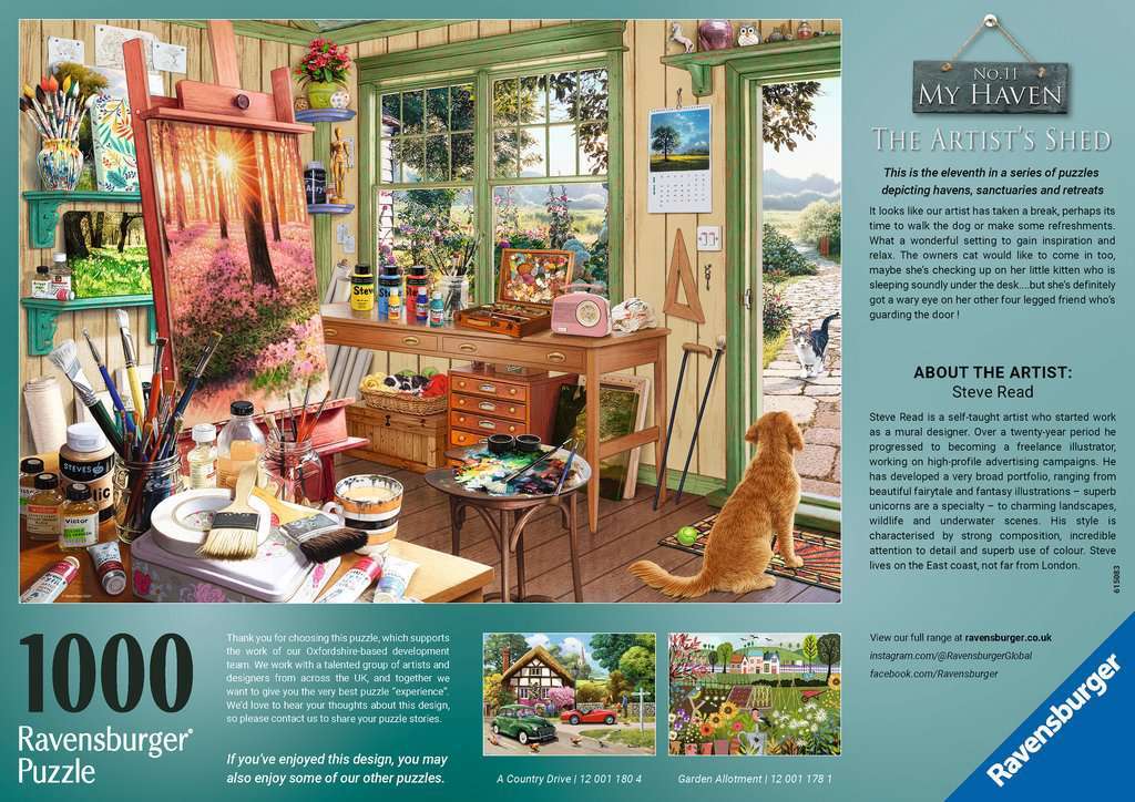 The Artist's Shed 1000 Pc Puzzle - Image 3