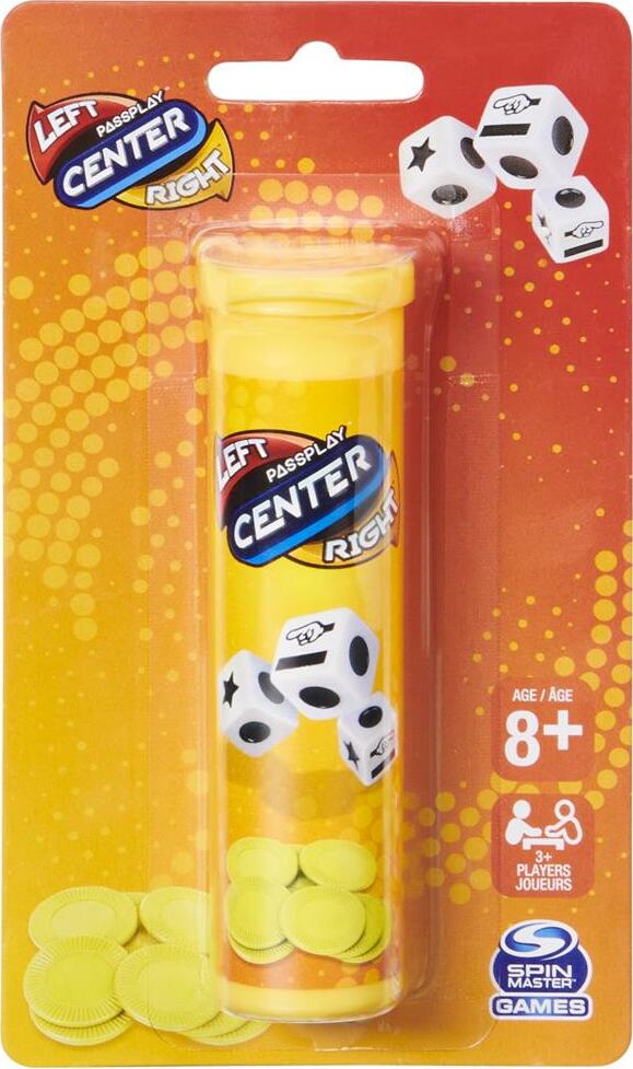 The Game Of Left Center Right - Easy Addictive Travel Tube Fun Dice Game - Image 2
