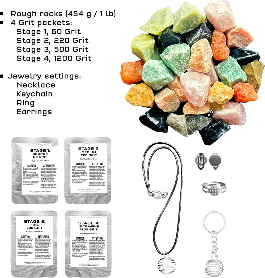 The Thames & Kosmos Rock Tumbler Refill Pack - Image 3