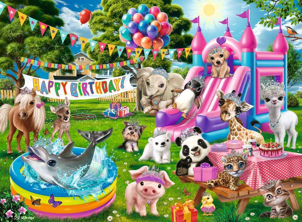 Tiara Birthday Party 100 Pc Puzzle - Image 2