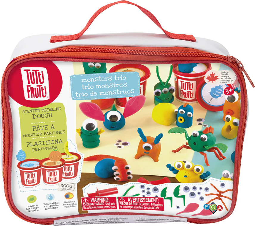 Tutti Frutti Dough Kit - Monsters Trio Lunchbag - Image 3