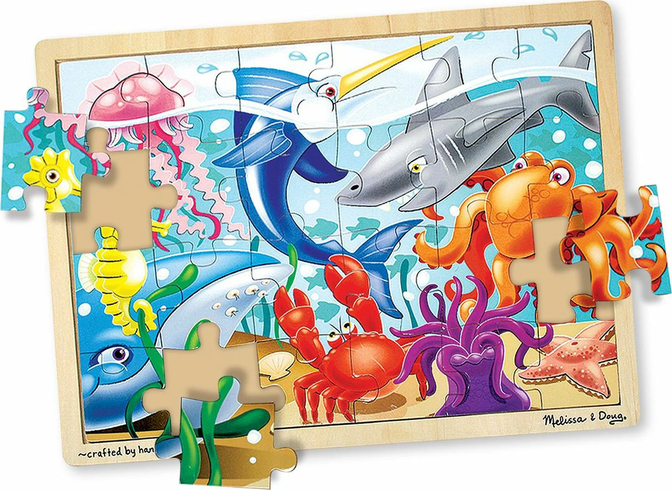 Under the Sea Wooden Jigsaw Puzzle - 24 Pieces - Image 3