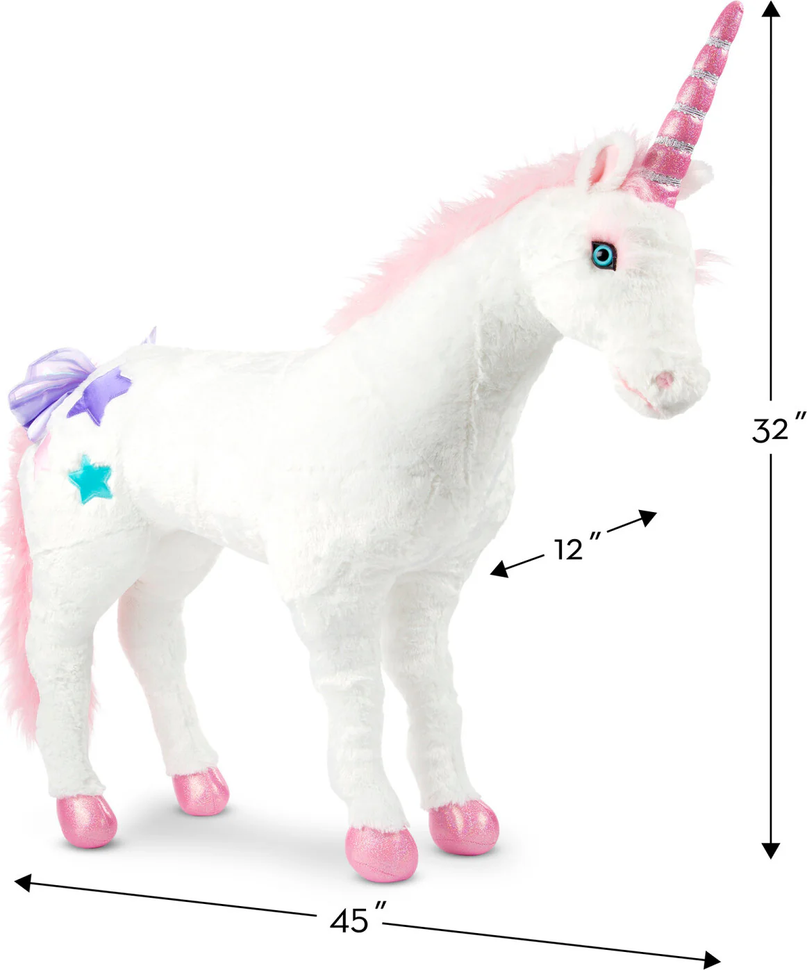 Unicorn Jumbo Stuffed Animal - Image 5