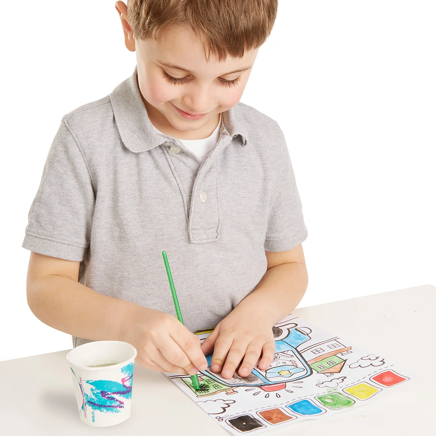 Vehicles Paint with Water Kids' Art Pad - Image 3