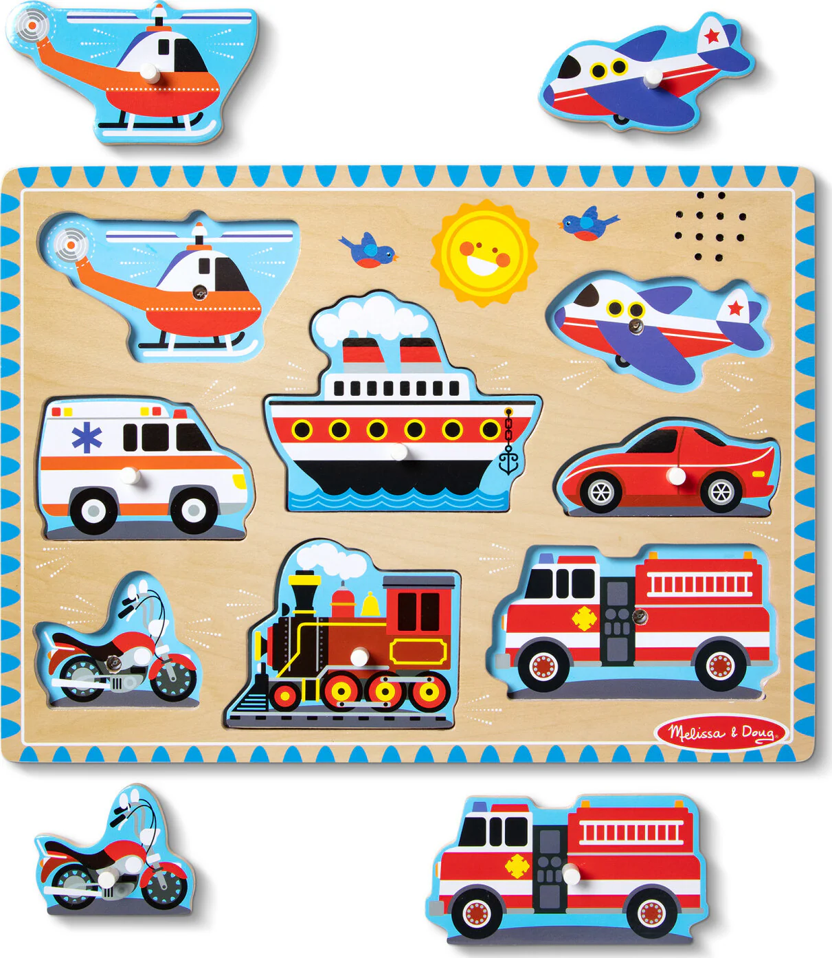 Vehicles Sound Puzzle - 8 Pieces - Image 4
