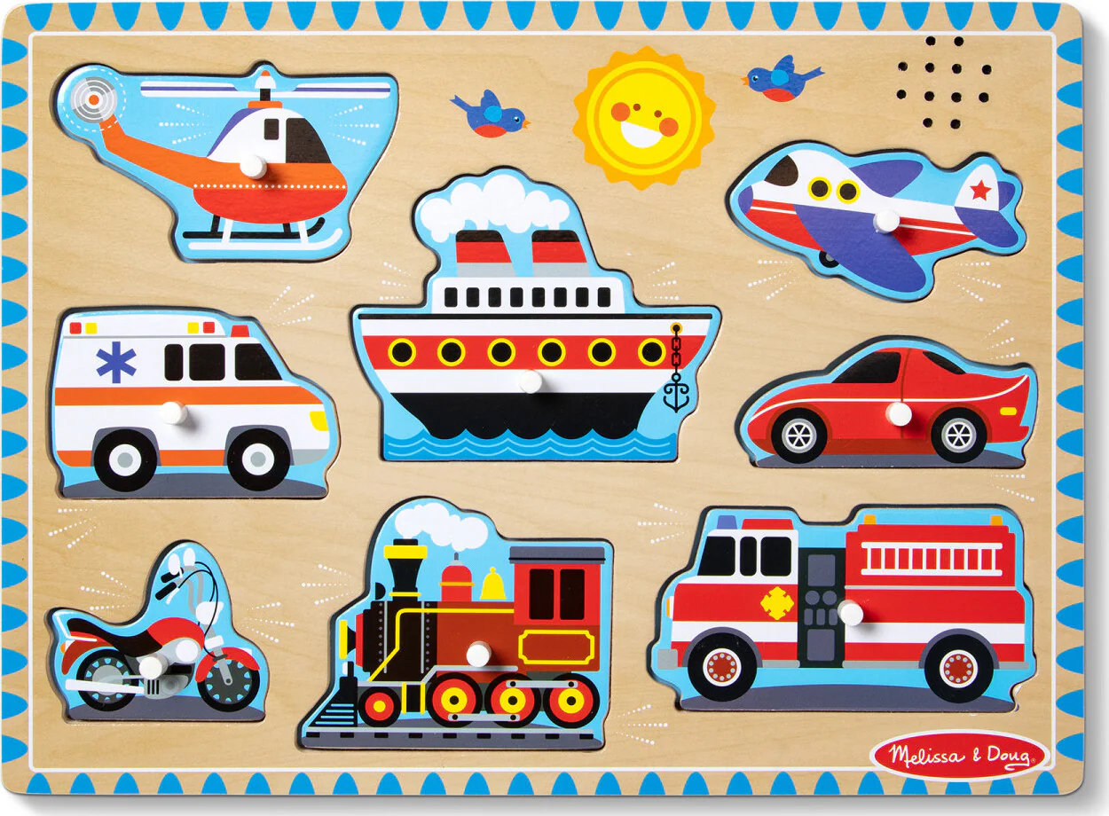 Vehicles Sound Puzzle - 8 Pieces - Image 5