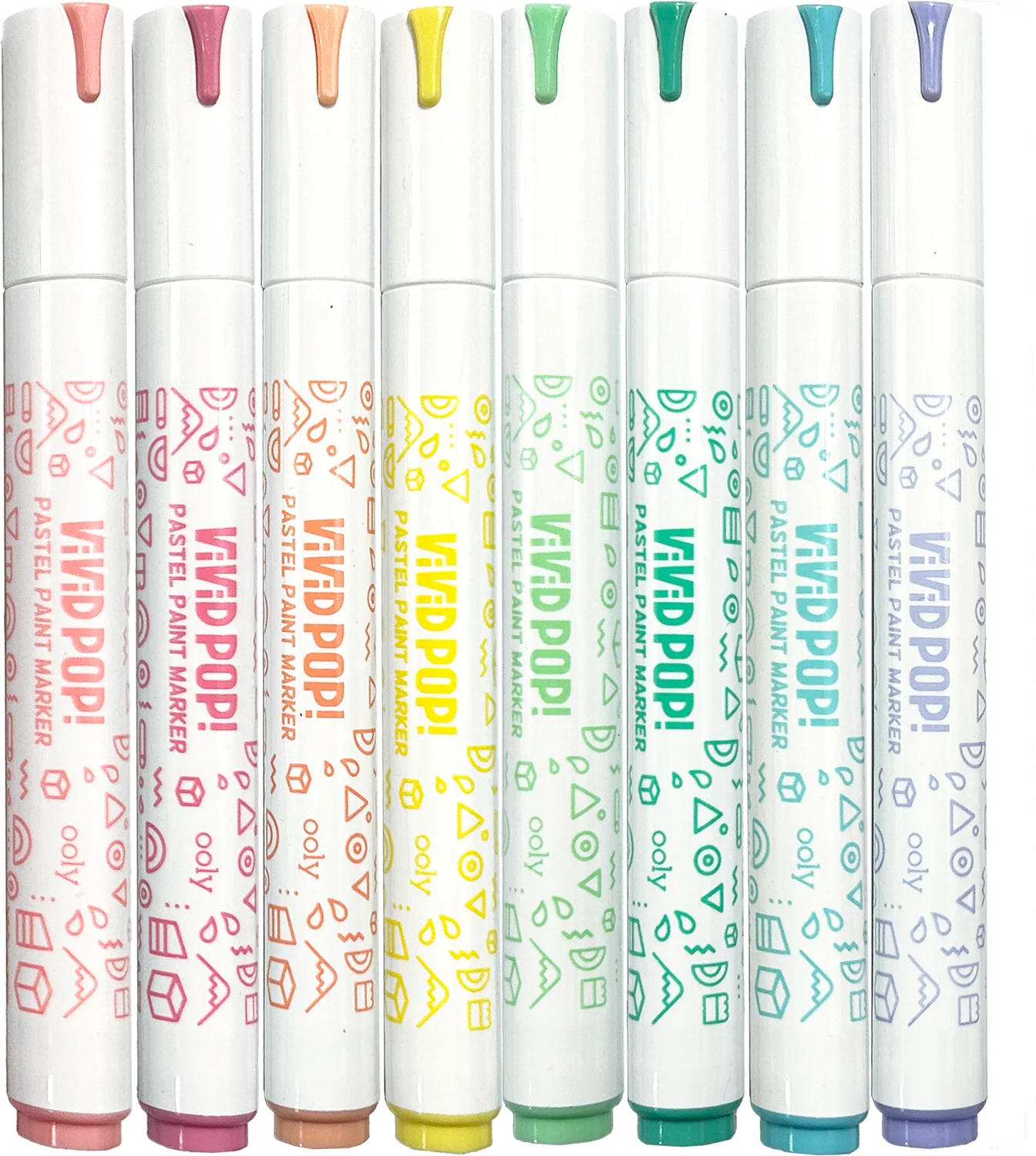 Vivid Pop! Water Based Paint Markers - Pastel - Image 3
