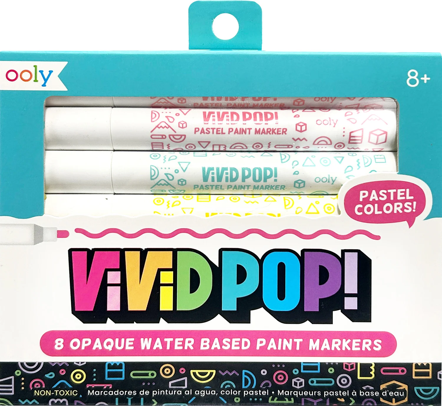 Vivid Pop! Water Based Paint Markers - Pastel - Image 4